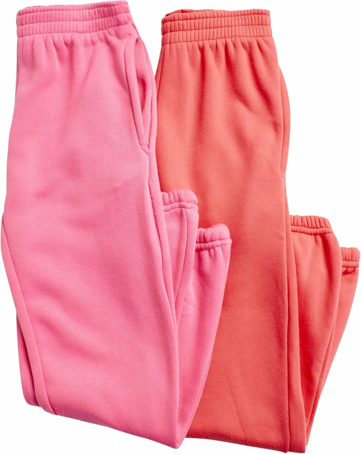 Real Love Girls' Sweatpants - 4 Pack Basic Solid Active Fleece Joggers (Size: 7-16)