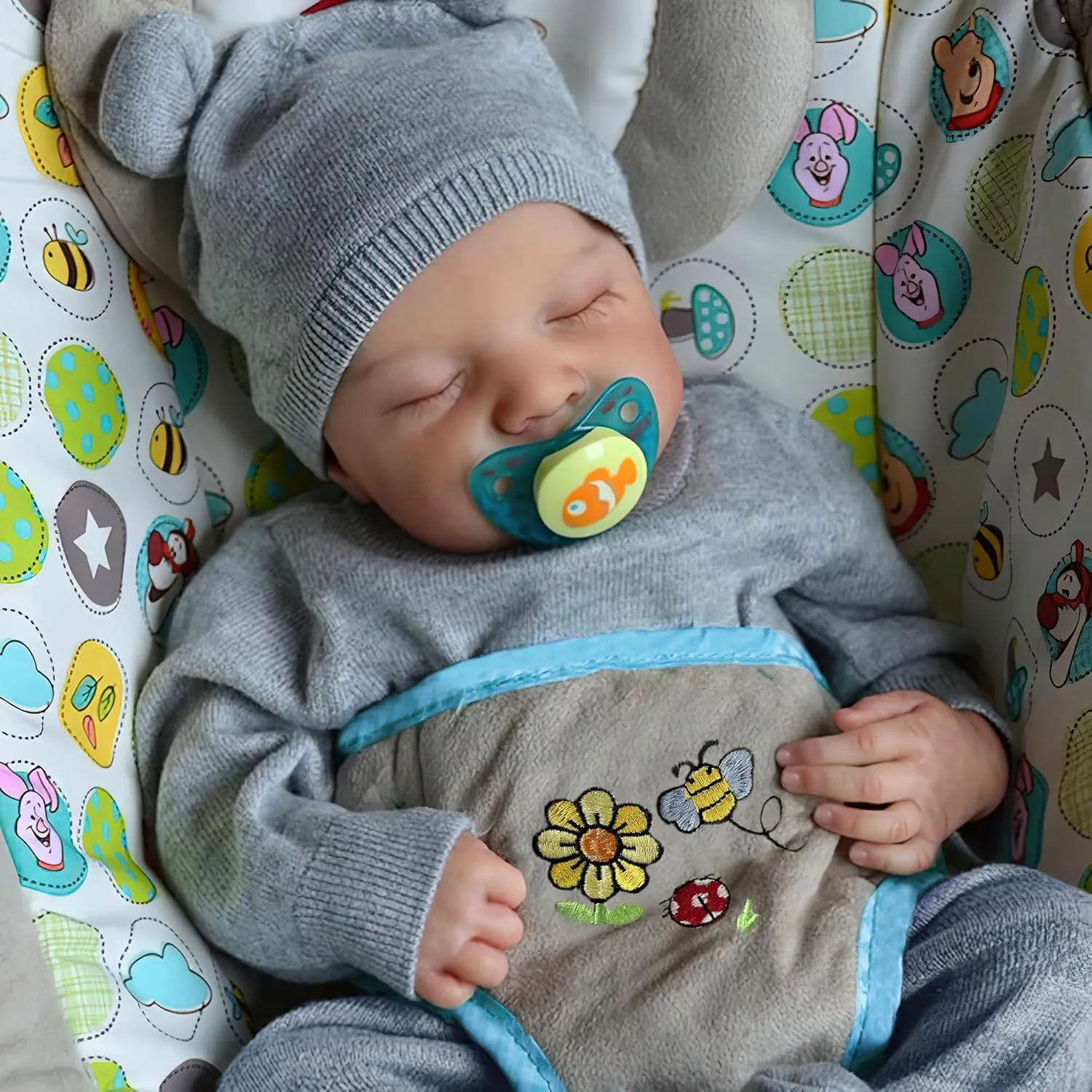 Realistic Reborn Baby Dolls-18 Inch Real Life Baby Dolls Boy Lifelike Baby Doll with Accessories for 3  Years Old (Blue)