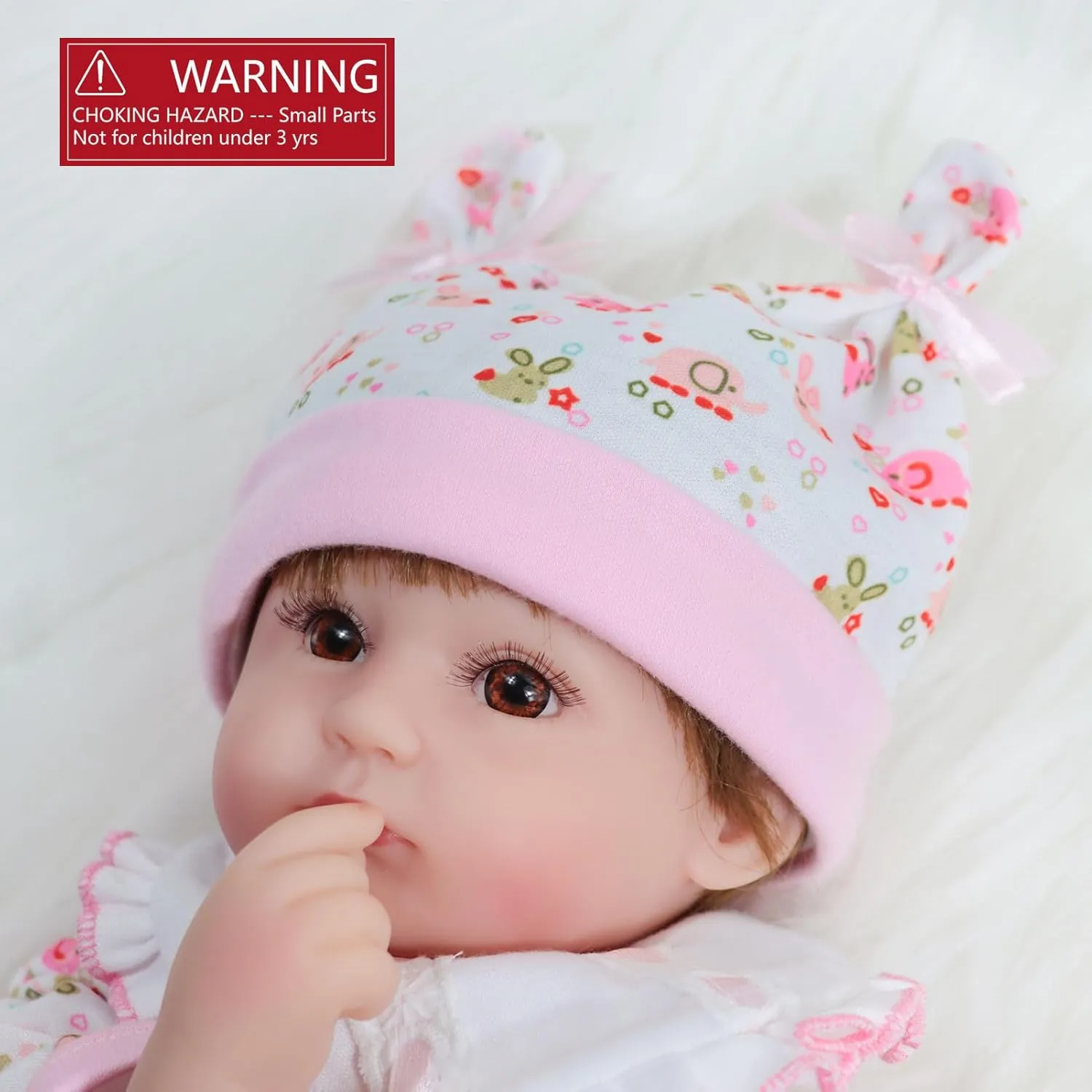 Realistic Reborn Baby Dolls Girl, 16 Inches Realistic Newborn Soft Vinyl Baby Dolls Toy with, Cute Birthday Baby Doll Gift for Kids Age 3  