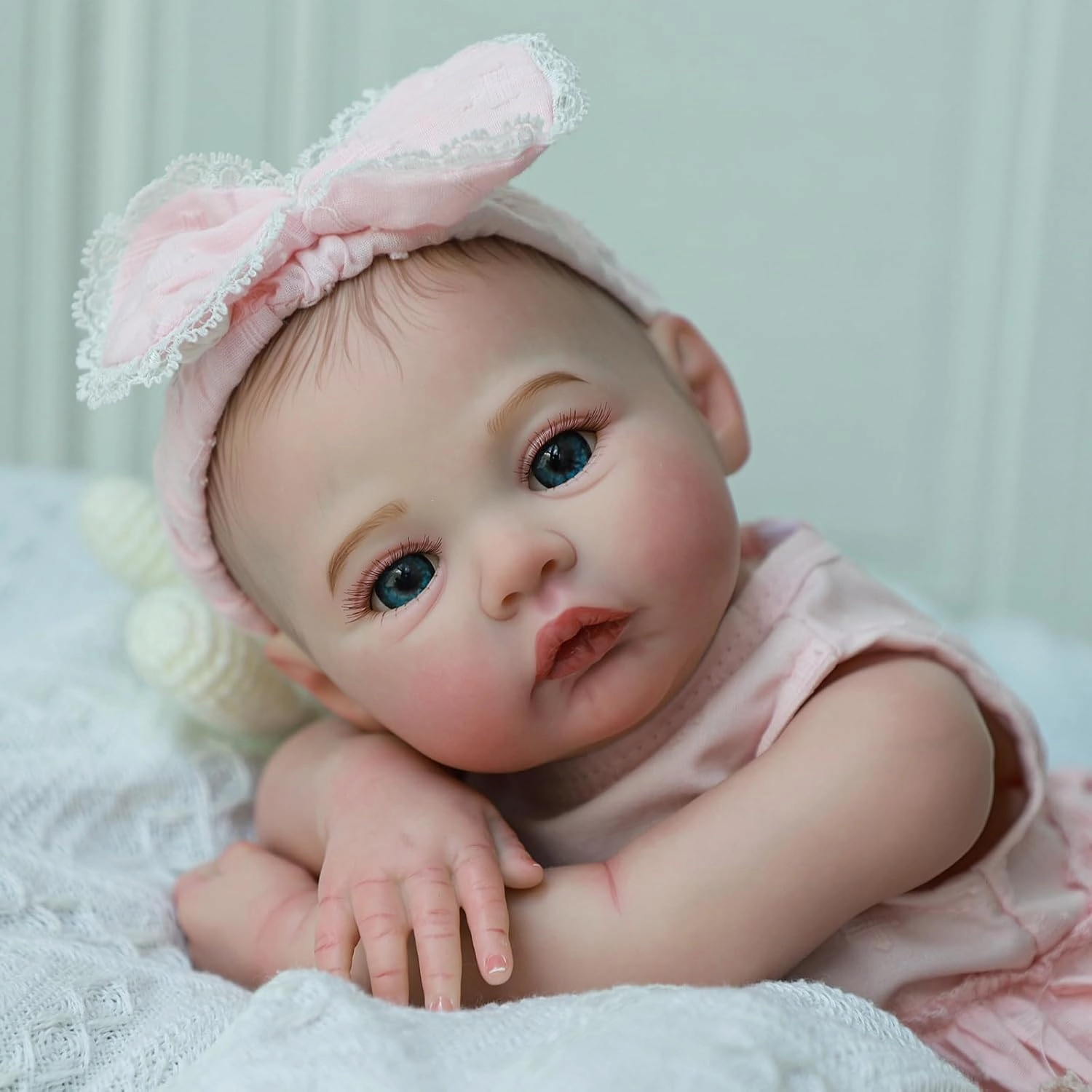 Realistic Reborn Dolls Girl - 18 Inch Lifelike Newborn Eyes Open Doll Real Life with Soft Weighted Body, Advanced Painted Gift Set for Kids Age 3 …