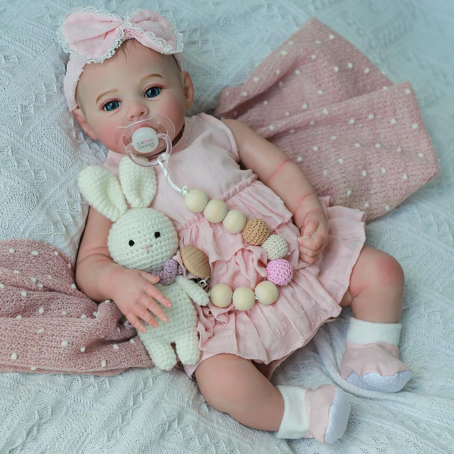 Realistic Reborn Dolls Girl - 18 Inch Lifelike Newborn Eyes Open Doll Real Life with Soft Weighted Body, Advanced Painted Gift Set for Kids Age 3 …