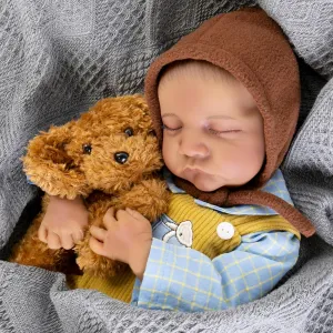Reborn Baby Dolls Boy 18- Inch Lifelike Baby Dolls That Look Real with Soft Cloth Body Cute Realistic Newborn Baby Dolls Fake Baby Dolls with Complete Accessories for Kids Age 3 