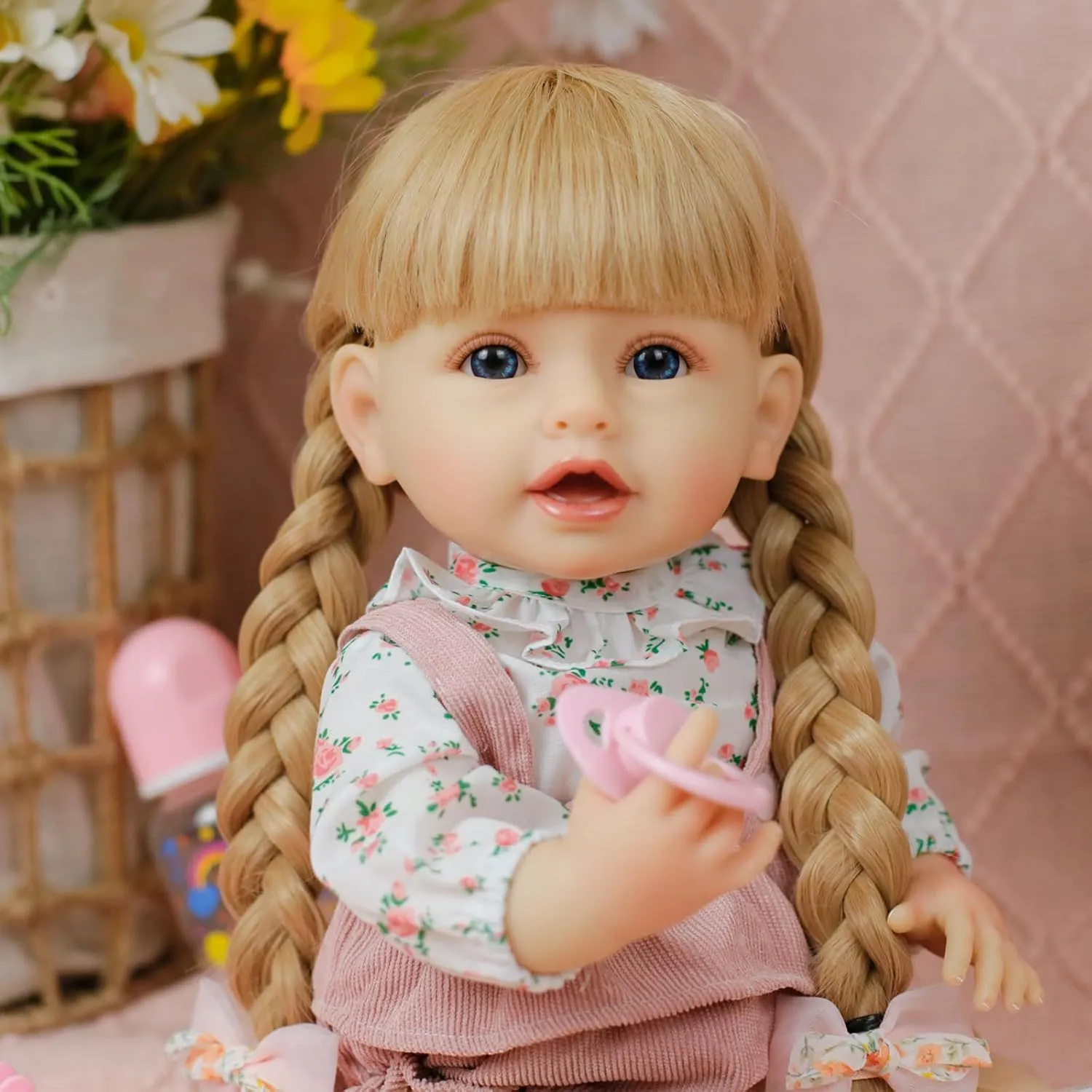 Reborn Baby Dolls - Realistic Newborn Baby Doll That Look Real Full Silicone Baby Dolls Girl with Doll Clothes & AccessoriesToy Gift Set for Kids Age 3 