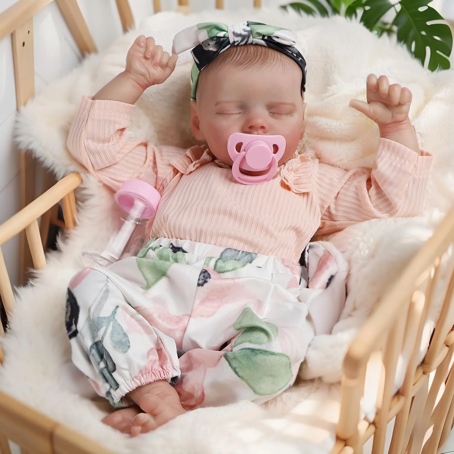 Reborn Baby Dolls,18 Inch Lifelike Realistic Newborn Doll with Soft Vinyl Body That Look Real,Christmas/Birthday Baby Doll Gift for Kids Age 3   (Vinyl Body)