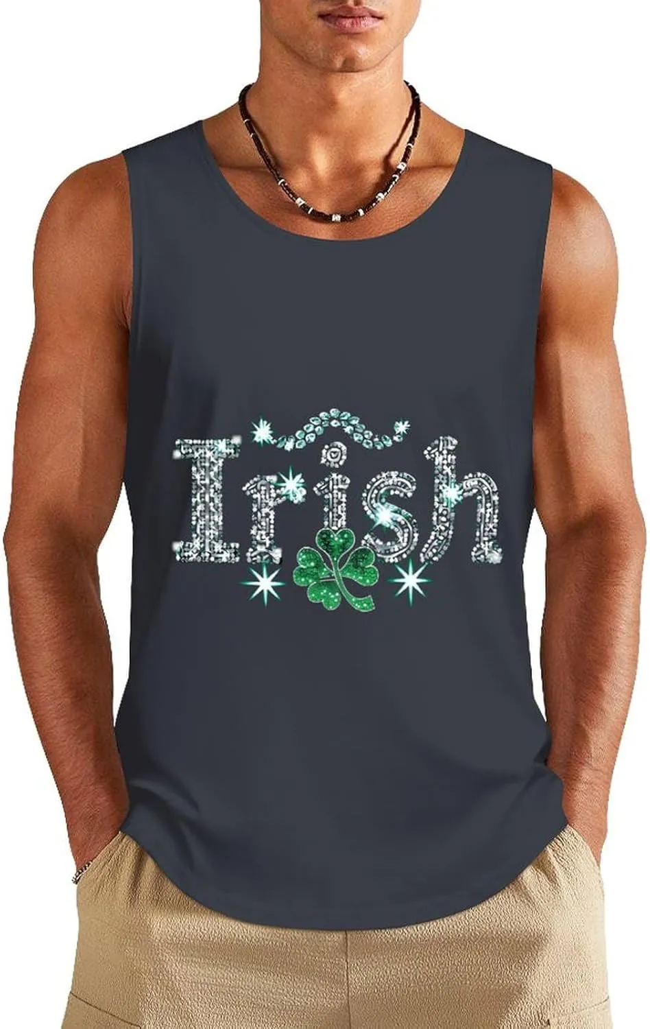 Red Rose Glass Dome Men's Regular Fit Tank Top Lightweight Tanks Sleeveless Summer Shirt Gym Tee