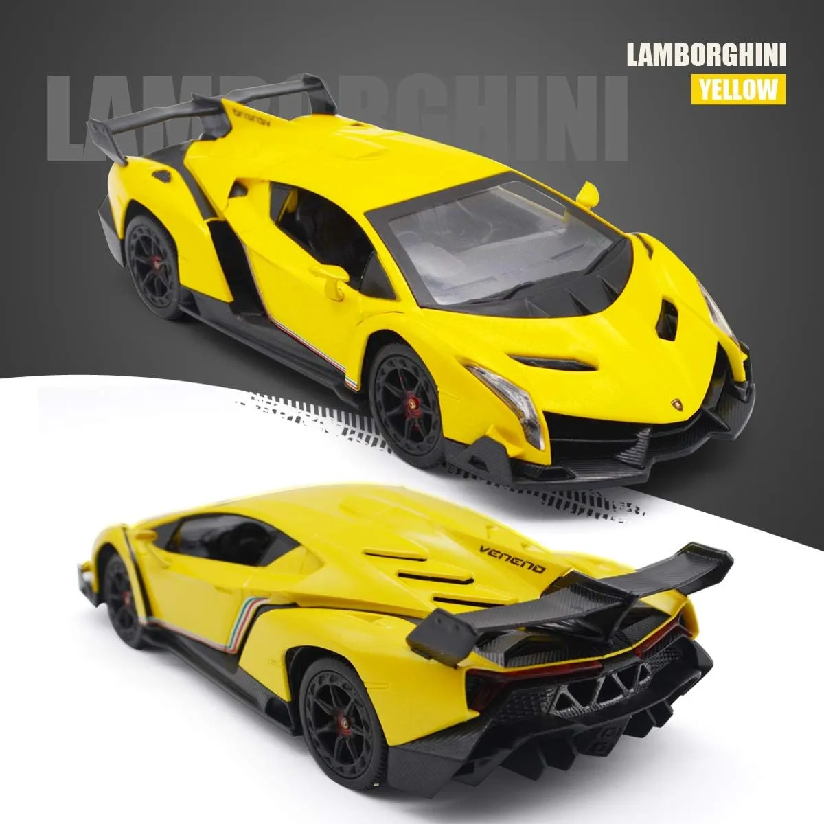 Remote Control Car RC Cars Racing Car 1:18 Licensed Toy RC Car Compatible with Lamborghini Model Vehicle for Boys 6,7,8 Years Old, Yellow