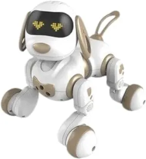 Remote Control Robot Dog Toy for Kids, Programmable Robotic Puppy, Voice Control Electronic Stunt Toy for Kids 3-8 Year Gift