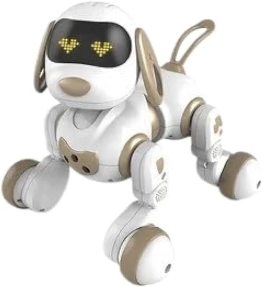Remote Control Robot Dog Toy for Kids, Programmable Robotic Puppy, Voice Control Electronic Stunt Toy for Kids 3-8 Year Gift