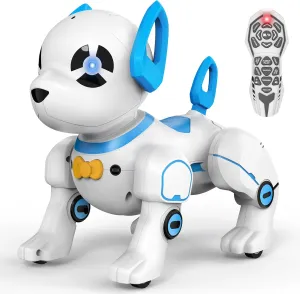 Remote Control Robot Dog Toy, RC Dog Programmable Smart Interactive Robotic Pets, RC Stunt Robot Toys Imitates Animals Music Dancing Handstand Push-up Follow Functions for Boys Girls Toy