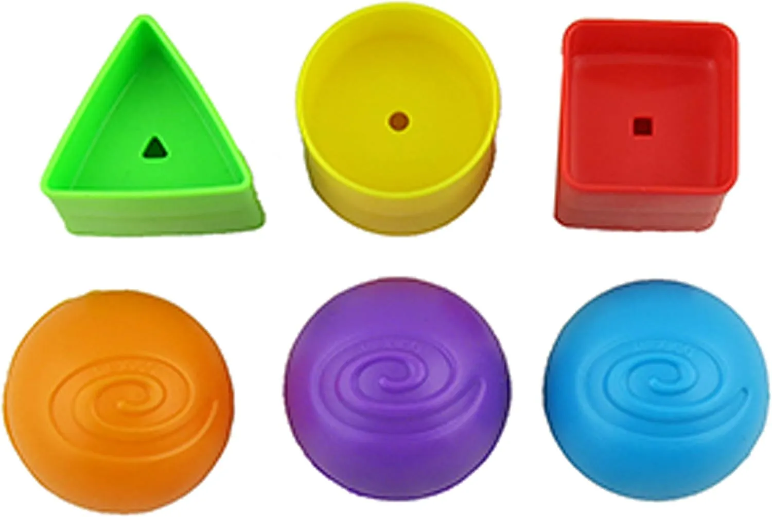 Replacement Parts for Fisher-Price Laugh and Learn Smart Stages Crawl Around Car - DJD09~3 Balls and 3 Shapes ~ Also Works with Models CJM93 and Y7749