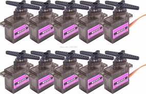 Replacement Part For MG90S 9g Metal Gear Mini Rc Servo Upgraded SG90 Micro Servos For Smart Vehicle Helicopter Boat Car - (Color: 100PCS)