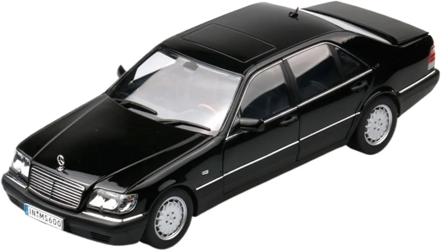 Resin Car Models Kit 1 18 Fit for Mercedes-Benz S600 W140 Tiger Head Ben Simulation Alloy Car Model Ornaments Collection