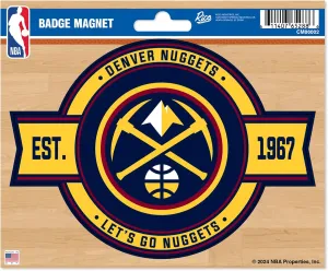 Rico Industries NBA Basketball Standard Badge Magnet - for Car, Fridge