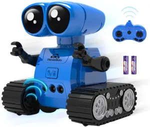 Robot Toys, Rechargeable RC Robots for Kids, Remote Control Robot Toy with Gesture Sensing, LED Eyes, Flexible Head & Arms, Dance Moves and Music for 4 5 6 7 8 Years Old Boys Girls, Blue