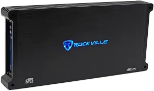 Rockville dB25 2800W 2-Channel 2-Ohm Car Amplifier, High-Speed MOSFET, Adjustable Crossover, LED, Remote Sub Control, Perfect for Car Audio and Subs