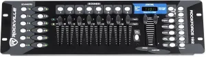 Rockville ROCKFORCE 192-Channel DMX Lighting Controller, Sound-Activated, Programmable Scenes, LCD Display, Perfect for DJs and Live Events