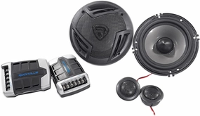 Rockville RV65.2C 6.5" Component Car Speakers, 750W, 4 Ohm, CEA Rated, Polypropylene Woofer, Butyl Surround, PEI Tweeter, Perfect for Car Audio