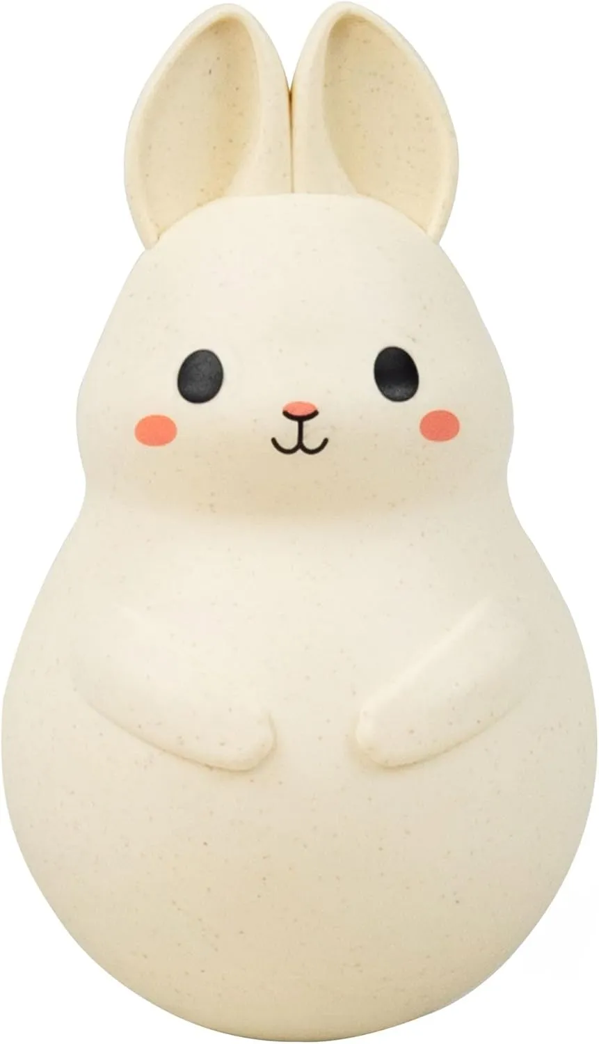 Roly Poly - Bunny, Tummy Time Baby Infant Toy, Wobbling, Soothing Sensory Toy, Gentle Tinkling Sound, ECO bioplastic, 3 Months - 2 Years