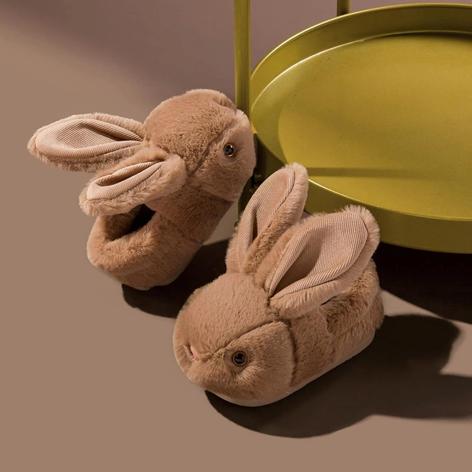 rosyclo Toddler Slippers Boy and Girl Bunny Slippers Plush Cute Non-Slip Warm Winter Shoes, Suitable for indoor and outdoor Kids Slippers