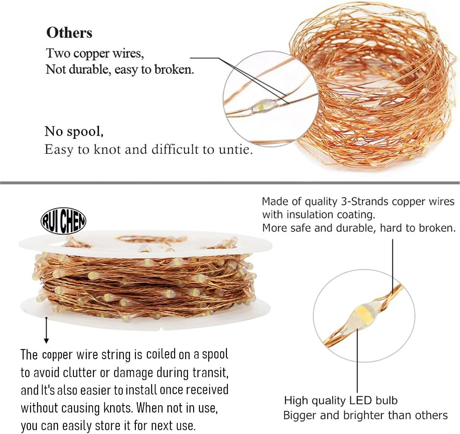RUICHEN 99 Ft 300 LED Fairy String Lights Plug in, Waterproof Dimmable Extra Long Copper Wire Starry Firefly Lights with Remote for Valentine's Day Christmas Wedding Party Girl's Room, Pink