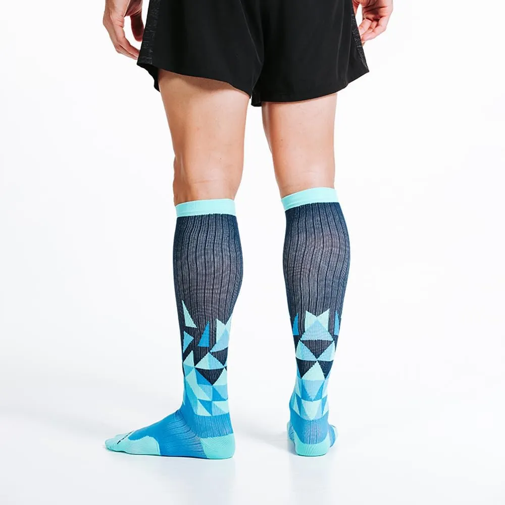Running Marathon Socks - Calf-Length Travel and Sports Compression Socks for Foot and Ankle Support