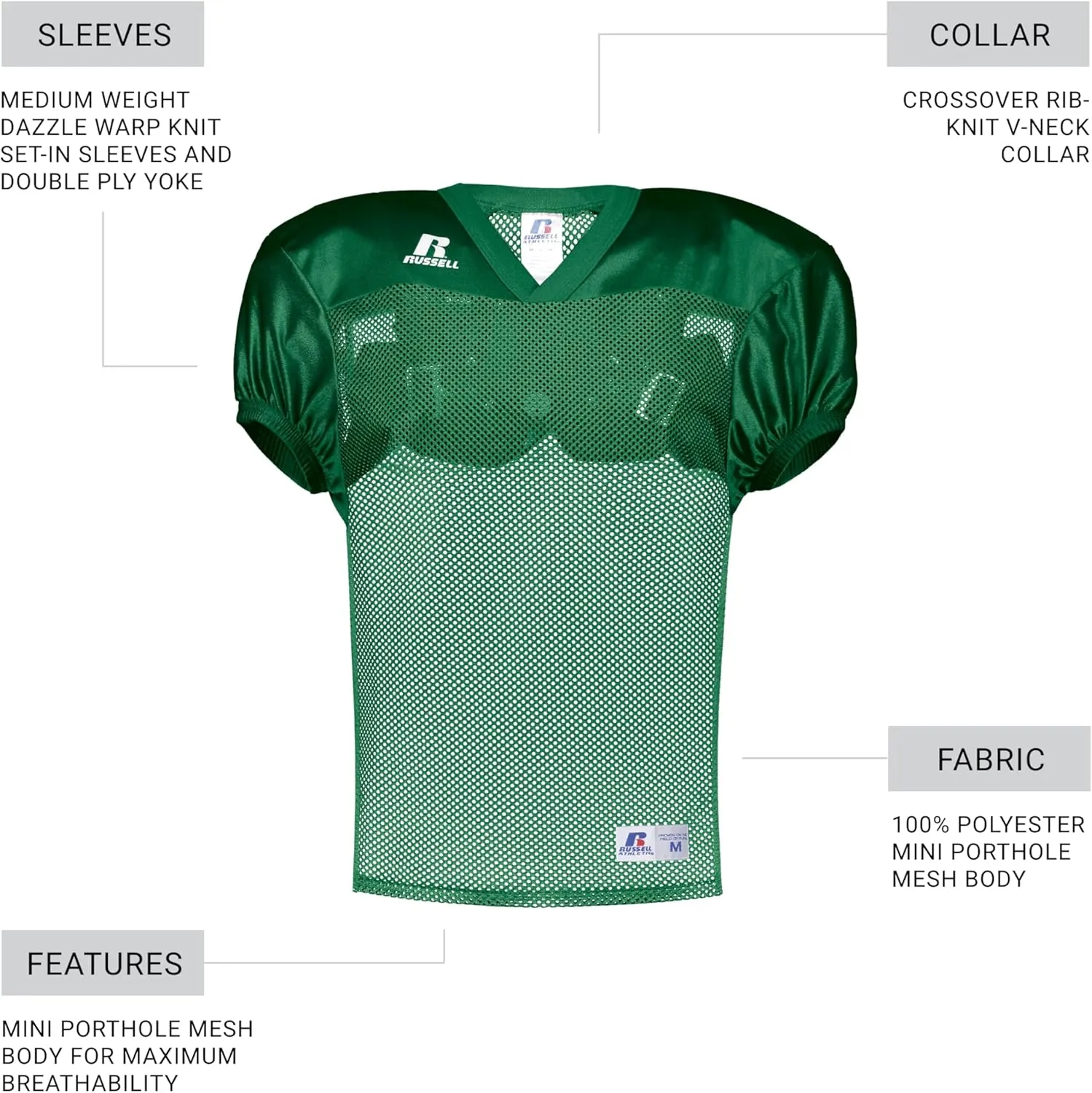 Russell Athletic Boys Youth Stock Practice Jersey