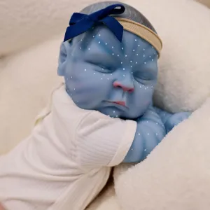 RXDOLL Reborn Avatar Baby Dolls Silicone Full Body Vinyl 20 Inch Anatomically Correct Waterproof Realistic Baby Dolls Girl Newborn Babies with Feeding Toy Gifts