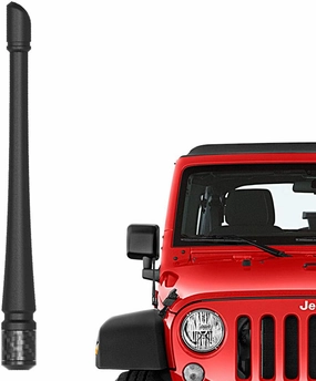 RYDONAIR Short Antenna Compatible with Jeep Wrangler 2007  & Jeep Gladiator 2020 , Internal Copper Coil for Enhanced Reception, Car Wash Proof, 7 inches Rubber Antenna Replacement