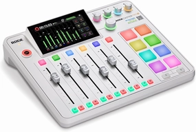 RØDE RØDECaster Pro II All-in-One Production Solution for Podcasting, Streaming, Music Production and Content Creation (White)