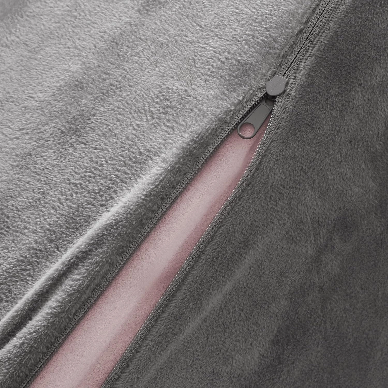 Saloniture Triangle Wedge Massage Table Bolster Pillow, Extra Large - 19 x 12 x 20 x 15.5 Inch - Gray Velour