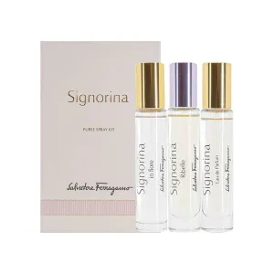 Salvatore Ferragamo Signorina Perfume for Women Mini Variety Spray Gift Set 0.34 Ounce