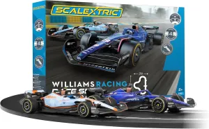 Scalextric C1450T Williams Racing Race Set - Mains Power Slot Car Race Track Sets, 1:32 Scale Set, Electric Racing Toys for Adults or Kids, Age 8 