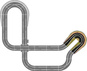 Scalextric Hairpin Curve Extension Pack 1:32 Slot Car Race Track Accessory C8195