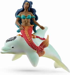 Schleich bayala, Mermaid Toys for Girls and Boys, Mermaid Isabelle Figurine with Toy Dolphin, Ages 5 