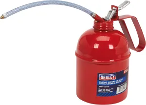 Sealey TP1000 Metal Oil Can Flexible Spout 1000ml