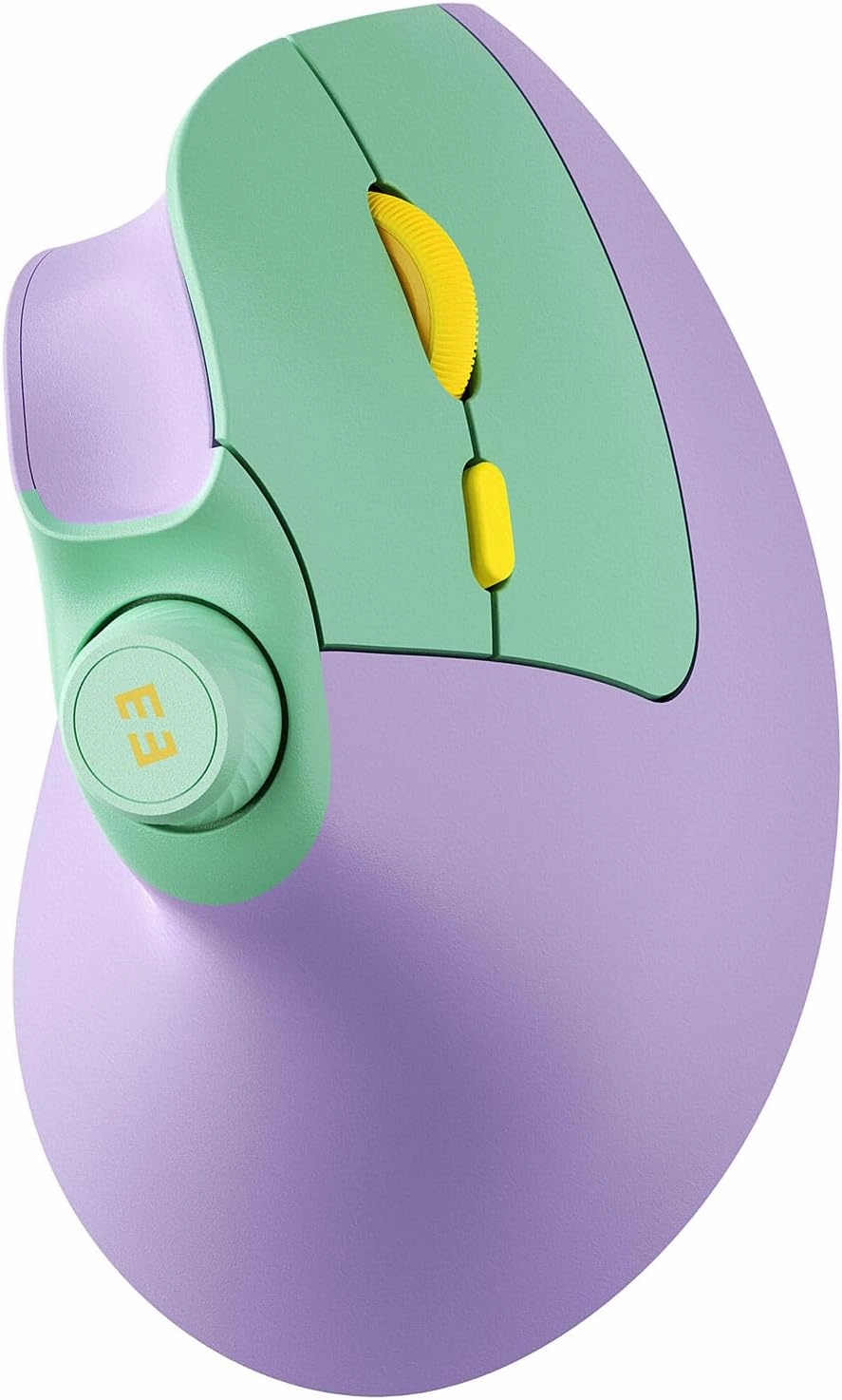 seenda Ergonomic Mouse Rechargeable, USB Dual Bluetooth, MOU-302 Vertical Wireless Mouse with Volume Knob, Quiet Clicks, Multi-Device Cordless Mice Compatible for Windows, PC, Laptop, Mac OS, Purple