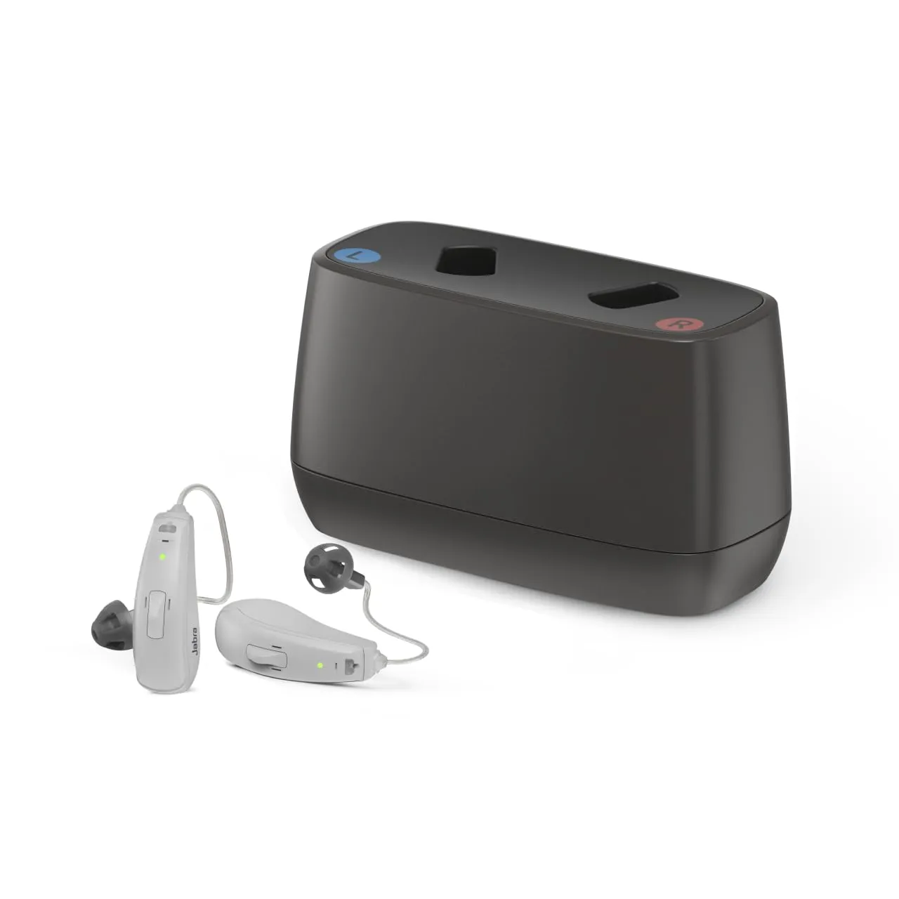 Select 50R OTC Hearing Aids, Audiology Team Care Included, Bluetooth Streaming for Calls, Music, Media for iOS & Android, Nearly Invisible & Comfortable, Noise Reduction - Grey