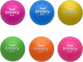 Self-Inflating Playground Balls – 6 Pack, Multi-Color Breacy Balls, 5″ Bouncy Rubber Balls, No Pump Needed, for Kickball, Handball, Square Games, School & Outdoor Play