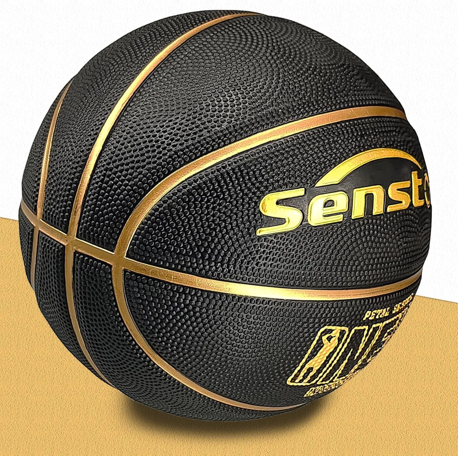 Senston 29.5'' Basketball Outdoor Indoor Rubber Basketball Ball Official Size 7 Street Basket Ball with Pump