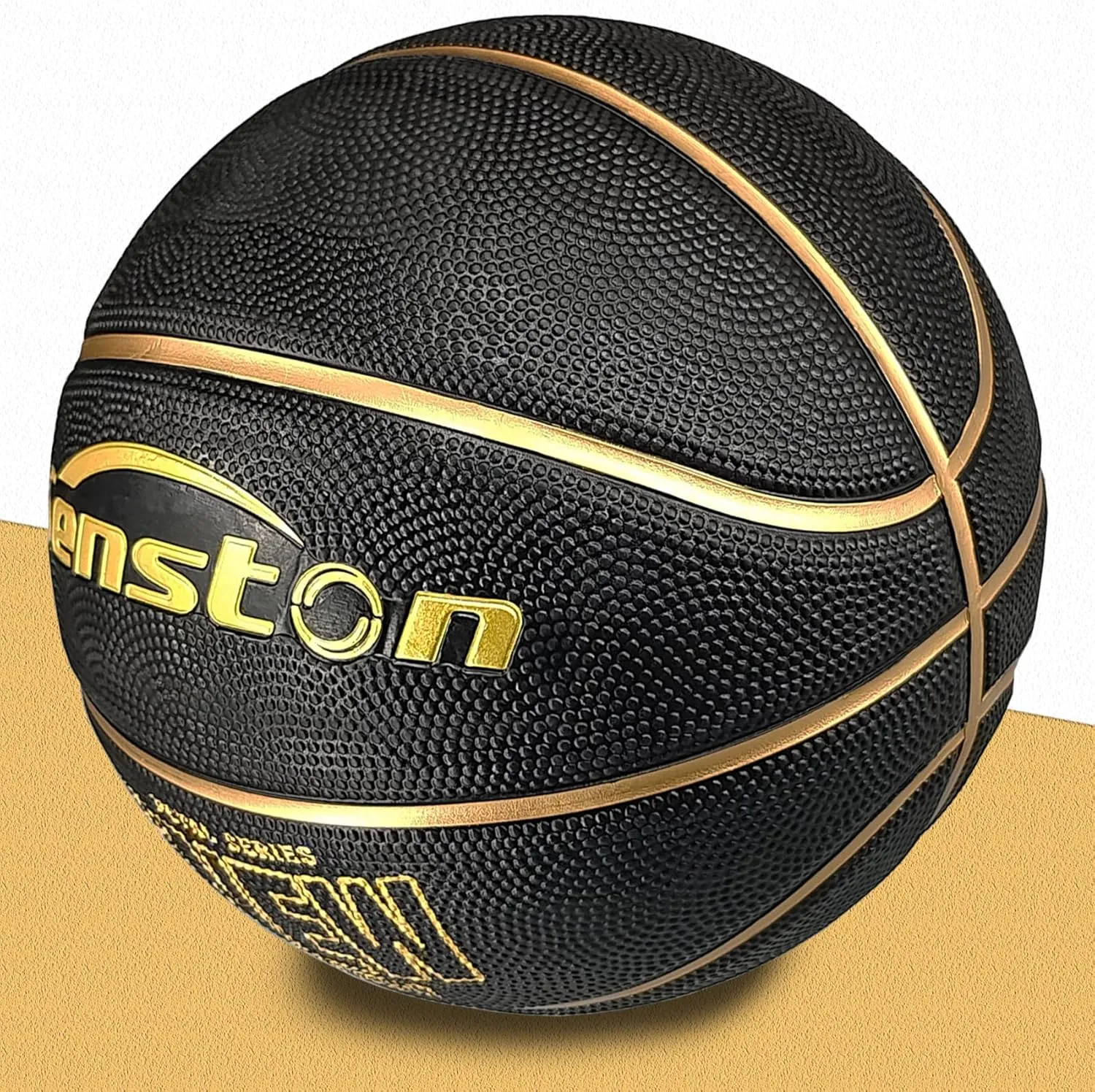 Senston 29.5'' Basketball Outdoor Indoor Rubber Basketball Ball Official Size 7 Street Basket Ball with Pump