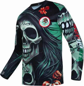 Serijoars Racing Men's Long Sleeve Off-Road Cycling Jersey Mountain Bike MTB Jersey Downhill&Motocross Shirts