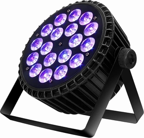 SHEHDS LED Stage Par Lights LED 18X18W DJ Stage Lights RGBWA UV 6in1 Wash/Strobe Effect DMX512 Control Sound Activated Aluminum Alloy Shell Uplighting Lights for Concerts Family Party-1 Pack