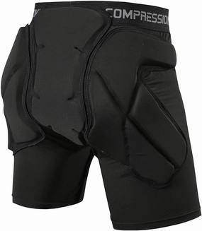 Shinestone Protective Padded Shorts Detachable Pants