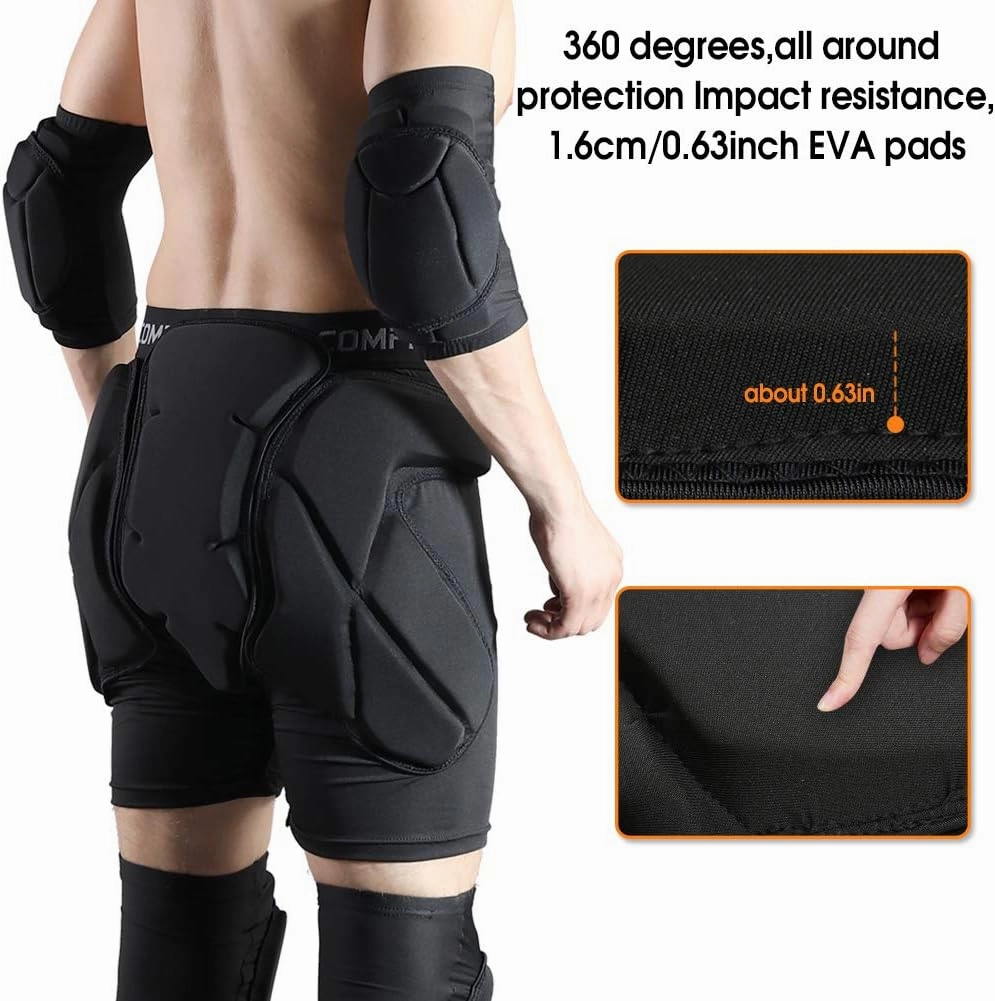 Shinestone Protective Padded Shorts Detachable Pants