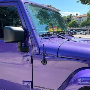 Short Antenna fits 2007-2025 Jeep Wrangler Gladiator Mojave Sahara Rubicon JK JL JT Unlimited Sport S Willys 4xe Accessories, 8 Inch Jeep Car Replacement Antenna