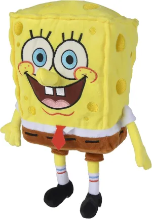 Simba Toys Spongebob Squarepants Plush – Ultra Soft & Cuddly - Kids Toy, Gift for Children, Ages 3 , Yellow, 14 inches (Huggable Collectible)