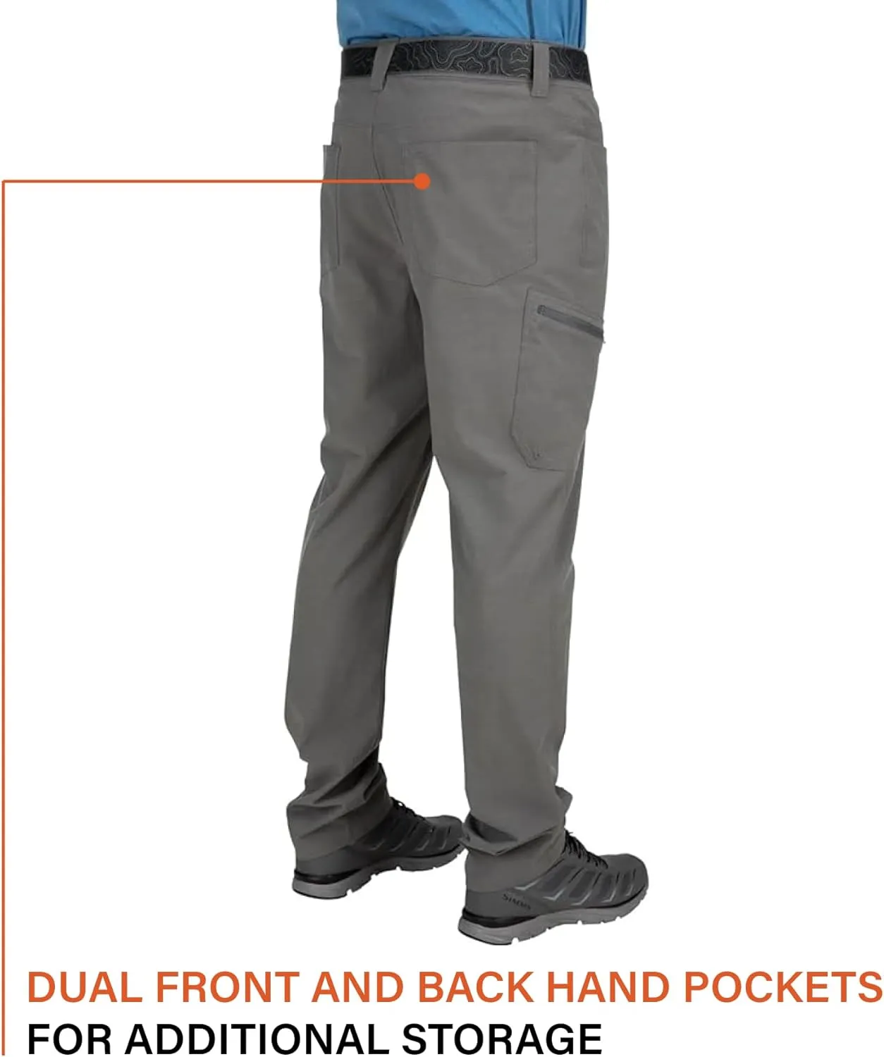 Simms Men’s Freestone Stockingfoot Fishing Wading Pants - Waterproof, Lightweight and Breathable Warm Weather Fishing Pants