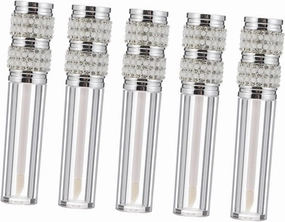 Simple Lip Gloss Container Set Pcs Rhinestone Lipstick Bottles Leak for Lip Liquid Storage