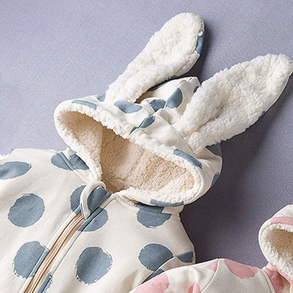 Simplee kids Baby Infant Boy Girl Winter Warm Snowsuit Outwear Newborn Hooded Footed Romper Jumpsuit for 0-18 Months