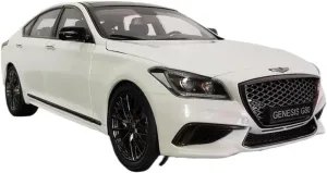 Simulation Car Model 1:18 for Genesis G80 Sedan Simulation Diecasts Alloy Car Model Collectible Ornaments Mini Vehicles Toys(Black)